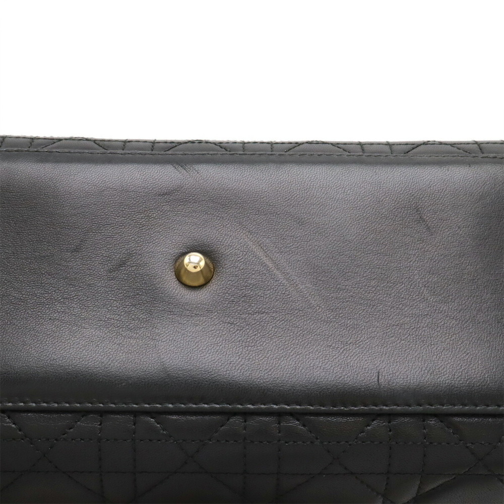 Christian Dior Lady Cannage Handbag Tote Bag in Black Lambskin (CAL44560) - Picture 5 of 10